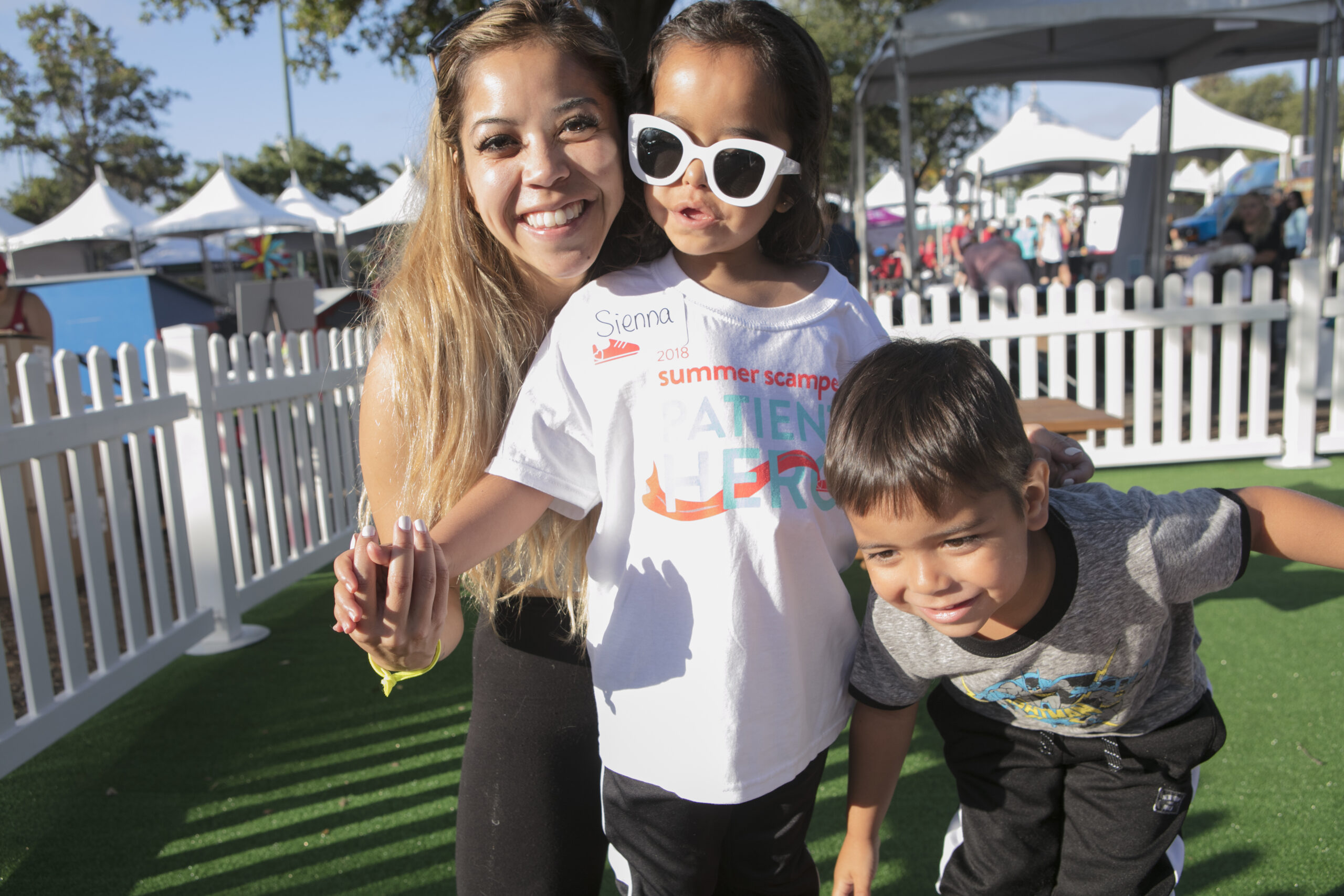 Autism patient with family at Summer Scamper