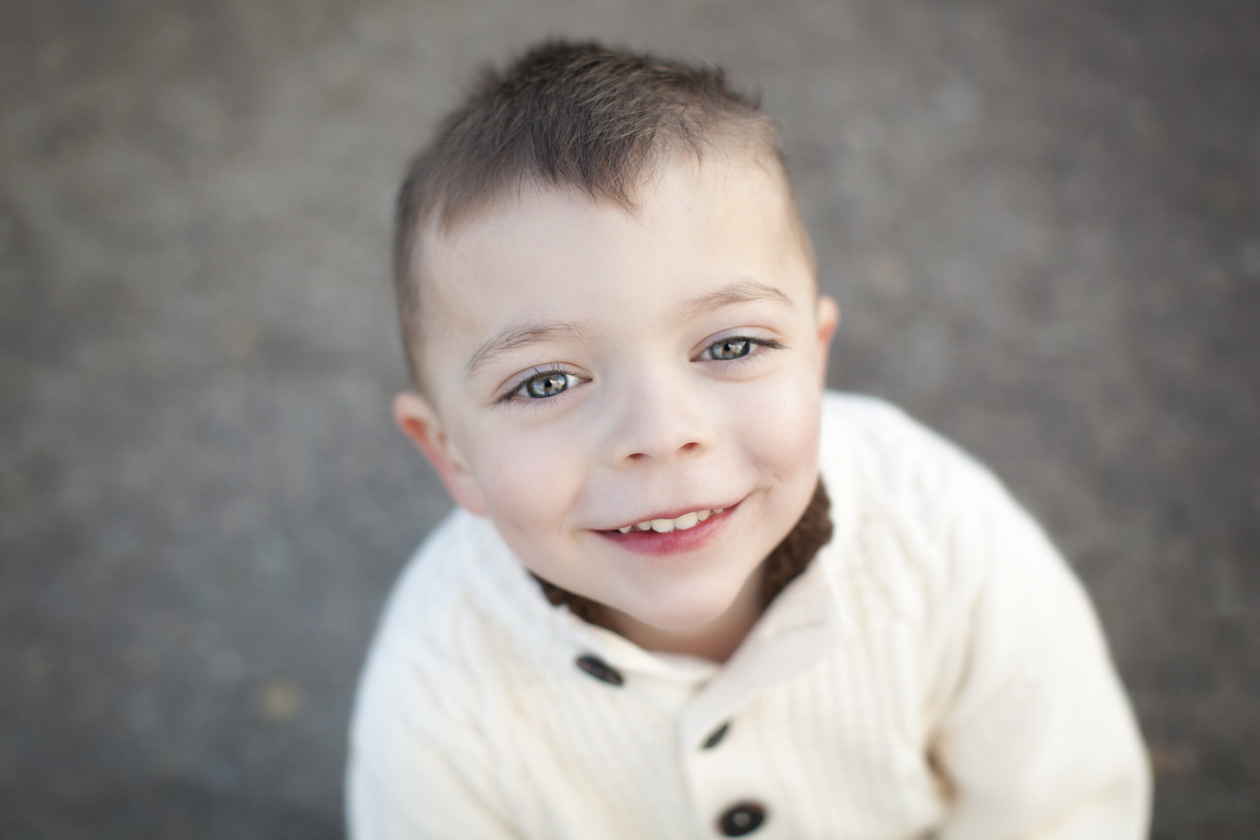 Young neurology patient smiling