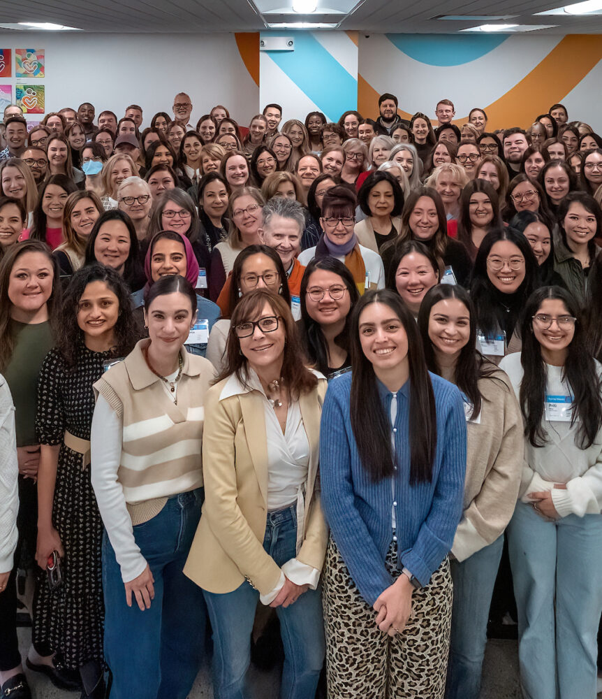 A group shot of the employees of the Lucile Packard Foundation for Childrens Health.